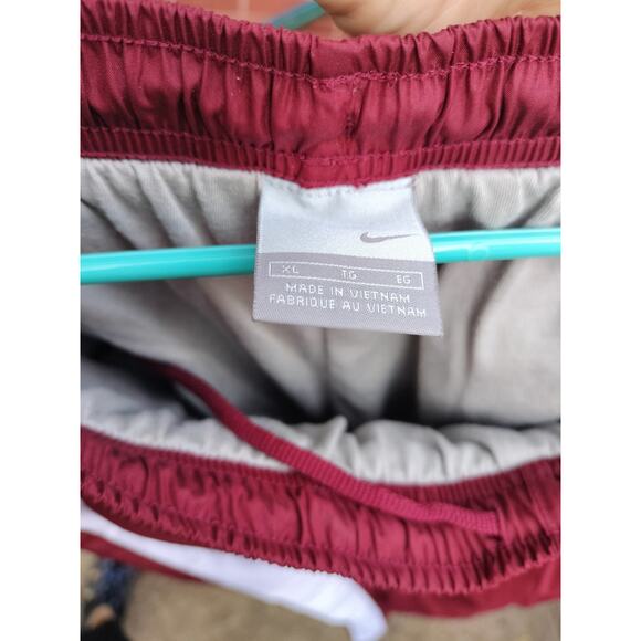 Vintage Nike Track Suit Burgundy-White Stripe/Gray - Size XL - Picture 7 of 14